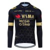 Wielershirt 2024 Team Jumbo-Visma Lease A Bike Lange Mouw - Zwart